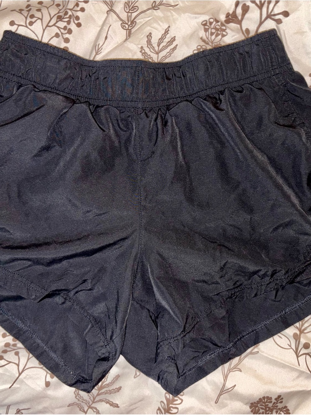 Athletic Works Black Women's Athletic Shorts with Elastic Waistband